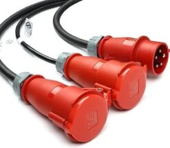 Merkloos Mobiele Lader 11kW | Type 2 Naar CEE Krachtstroom Stekker | 16A 3 Fase + Gratis Adapters -Auto-Onderdelenwinkel 1200x1050 1