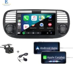 Boscer® Autoradio Fiat 500 2007-2015 - Apple Carplay & Android Auto - Android 11 - 7'' Navigatiesysteem - Zwart - Achteruitrijcamera 20 Boscer® Autoradio Fiat 500 2007-2015 - Apple Carplay & Android Auto - Android 11 - 7'' Navigatiesysteem - Zwart - Achteruitrijcamera -Auto-Onderdelenwinkel 1200x1054 3