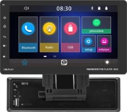Boscer® 1Din Autoradio | Apple Carplay | 9' HD Verstelbaar Scherm | USB, Aux, Bluetooth|Achteruitrijcamera -Auto-Onderdelenwinkel 1200x1057 2