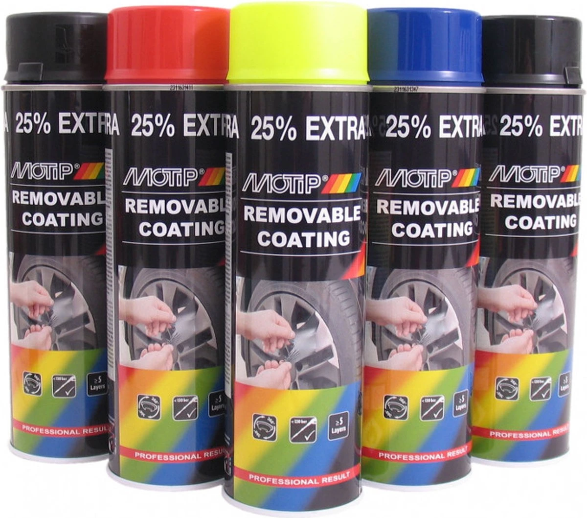 MoTip Plastidip HOOGGLANS ZWART Spray 500ml 12 MoTip Plastidip HOOGGLANS ZWART Spray 500ml - Afbeelding 10