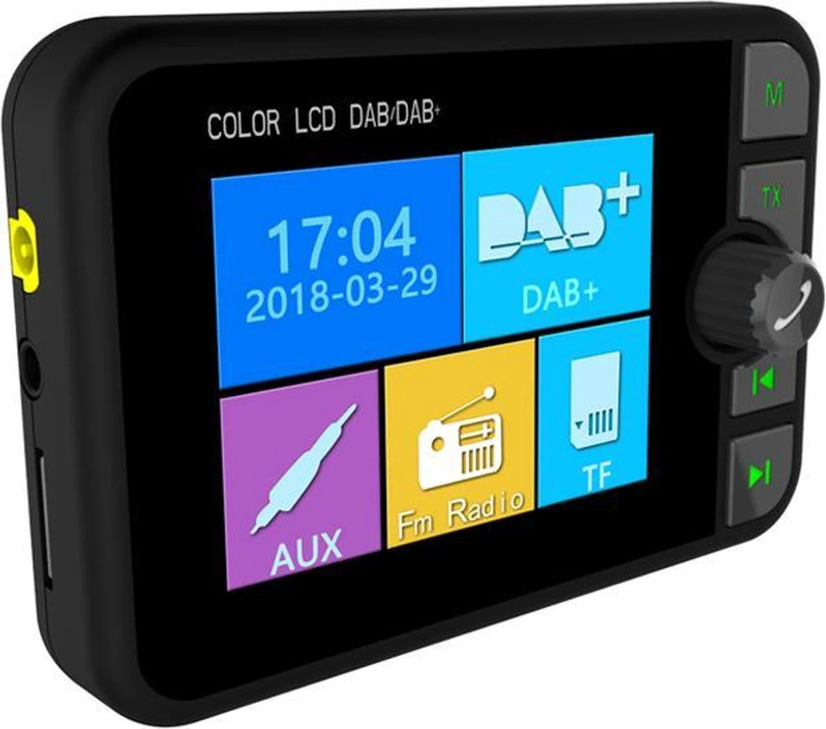 Auto DAB / DAB + Radioadapter 2,4 "LCD Bluetooth FM-zender Handsfree Bellen Carkit MP3-speler Muziekontvanger, Draagbare Digitale Radio Met USB-poort / SD-kaart / AUX-uitgang / DAB-antenne 12 Auto DAB / DAB + Radioadapter 2,4 "LCD Bluetooth FM-zender Handsfree Bellen Carkit MP3-speler Muziekontvanger, Draagbare Digitale Radio Met USB-poort / SD-kaart / AUX-uitgang / DAB-antenne - Afbeelding 10