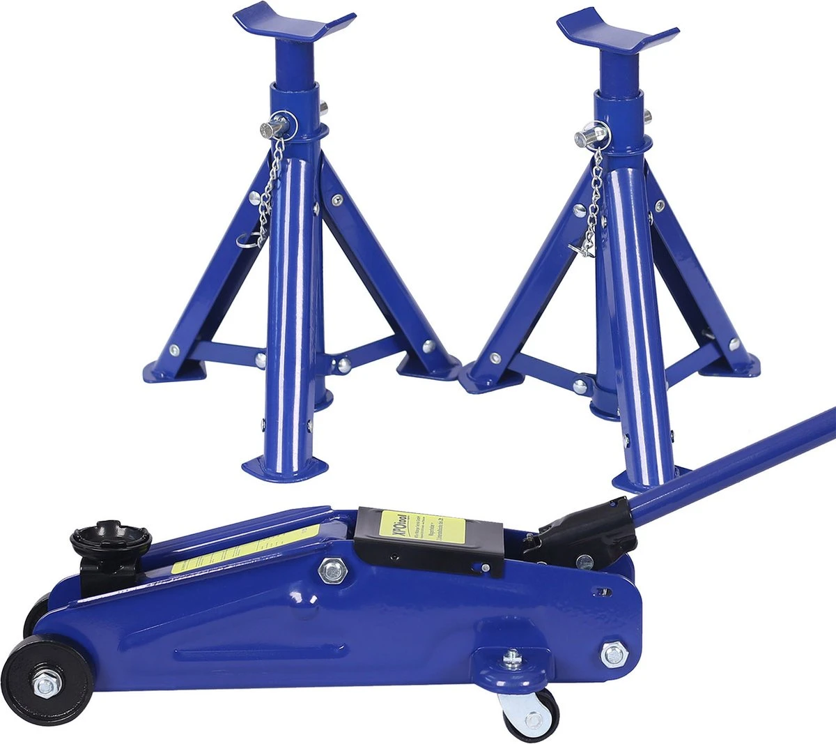 XPOtool Autokrik + 2 Bokken Tot 2 Ton; Complete Set Met Krik Tot 2000 Kg Hefkracht En 2 Parkeersteunen Voor Auto's, Busjes Ed. - Multistrobe 6 XPOtool Autokrik + 2 Bokken Tot 2 Ton; Complete Set Met Krik Tot 2000 Kg Hefkracht En 2 Parkeersteunen Voor Auto's, Busjes Ed. - Multistrobe - Afbeelding 4