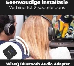 WiseQ Bluetooth Transmitter & Receiver | 2-in-1 Audio Adapter | TV, PC & Auto -Auto-Onderdelenwinkel 1200x1072 5
