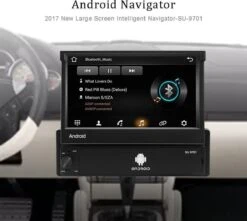 TechU™ Autoradio Met Klapscherm T97 Touchscreen – 1 Din Met Afstandsbediening – 7 Inch Kleuren Display – Bluetooth & WiFi – AUX – USB – SD – FM Radio – Navigatie – Handsfree Bellen -Auto-Onderdelenwinkel 1200x1075 5