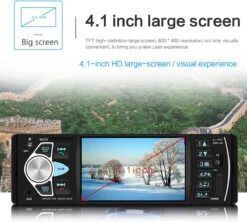 TechU™ T42 Autoradio 1 Din 4.1 Inch + Afstandsbediening En Stuurwiel Bediening – Bluetooth – USB – AUX – SD – FM Radio – Handsfree Bellen – Autoradio Met Scherm – Stembediening -Auto-Onderdelenwinkel 1200x1077 10