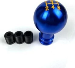 Merkloos Aluminium Versnellingspook Blauw Bol Pookknop 5 Versnellingen