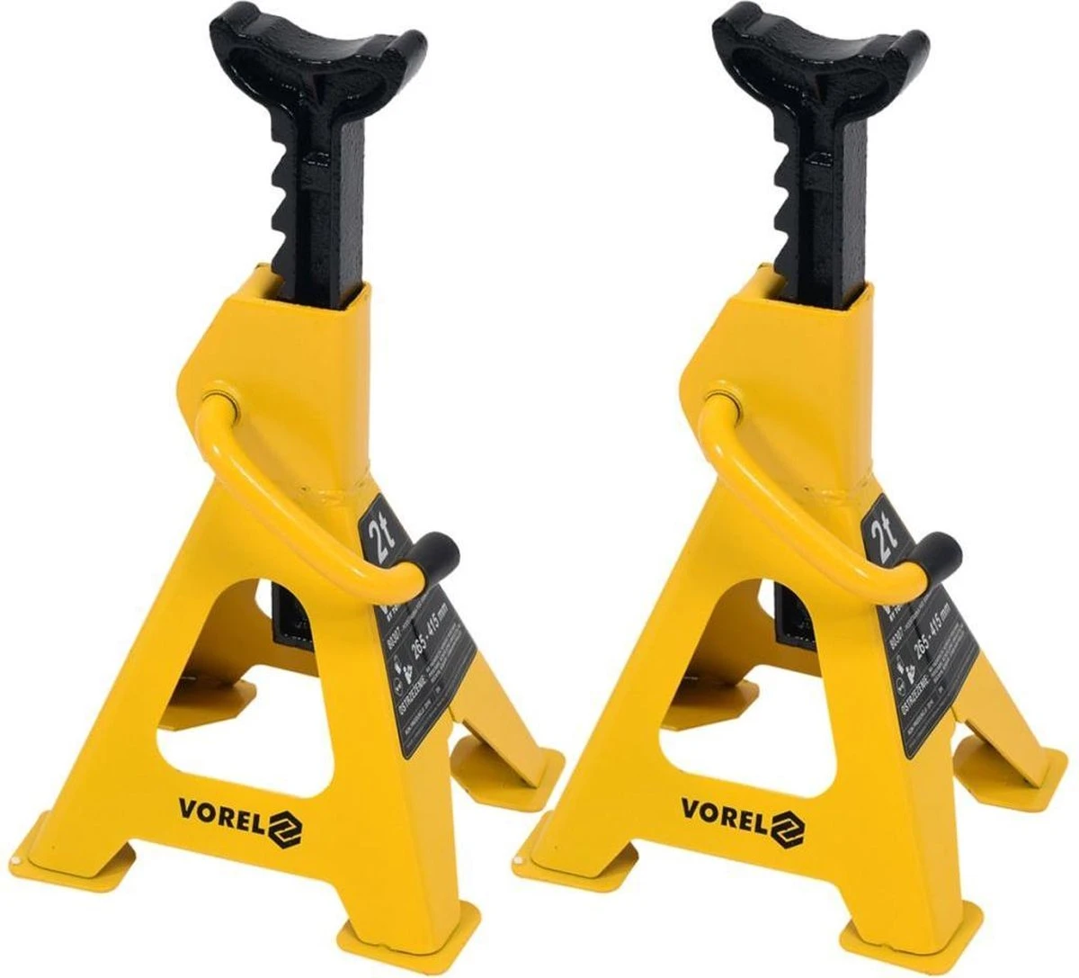 VOREL Assteunen- 2 Stuks - Capaciteit 2 Ton 3 VOREL Assteunen- 2 Stuks - Capaciteit 2 Ton