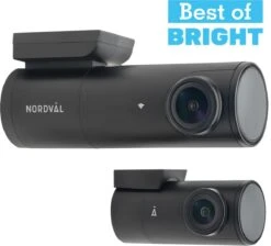 Nordväl DC102 2CH Dashcam 2K + GPS + WiFi + 128GB