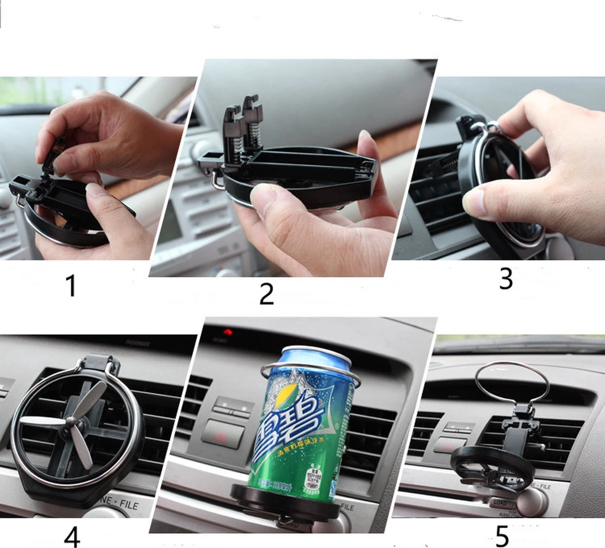 Bekerhouder Auto - Blikjeshouder Auto Ventilatie Rooster - Auto Drankhouder - Car Can Holder - Universeel - 2 Stuks 13 Bekerhouder Auto - Blikjeshouder Auto Ventilatie Rooster - Auto Drankhouder - Car Can Holder - Universeel - 2 Stuks - Afbeelding 11