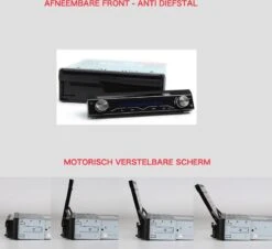 Autoradio Klapscherm 1 Din Met Navigatie Multimedia - Radio - Navigatie - Gratis Camera - -Auto-Onderdelenwinkel 1200x1098 3