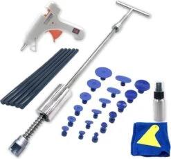 ActiveMechanic® Uitdeukset - Deukentrekker - Zuignap - Slagtrekker - Auto Deuk Remover – Uitdeuken – Auto Reparatieset – Complete Set 28-delig - Eenvoudig In Gebruik
