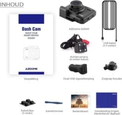 AZDome Dashcam Voor Auto GS63H 4K 2CH Wifi - GPS -Auto-Onderdelenwinkel 1200x1127