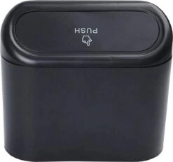 Merkloos Auto Prullenbak - Auto-opslag- Vuilnisbak -Vuilnisbak Organizer - Mini Prullenbak 1L - Auto Deur Prullenbak - Handig Prullenbak- Plastic Opbergdoos Auto - Mini Auto Prullenbak-Reisgoederen - Auto Accessoires - Zwart