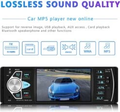 TechU™ T42 Autoradio 1 Din 4.1 Inch + Afstandsbediening En Stuurwiel Bediening – Bluetooth – USB – AUX – SD – FM Radio – Handsfree Bellen – Autoradio Met Scherm – Stembediening -Auto-Onderdelenwinkel 1200x1129 6