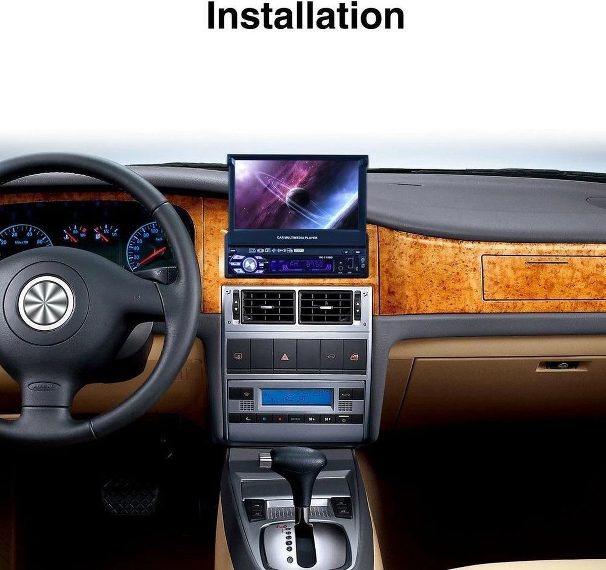 TechU™ T47 Autoradio Met Uitklap Scherm – 1 Din 7 Inch + Afstandsbediening – Bluetooth – USB – AUX – FM Radio – GPS Navigatie – Handsfree Bellen – Autoradio Met Scherm 14 TechU™ T47 Autoradio Met Uitklap Scherm – 1 Din 7 Inch + Afstandsbediening – Bluetooth – USB – AUX – FM Radio – GPS Navigatie – Handsfree Bellen – Autoradio Met Scherm - Afbeelding 12