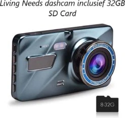 Living Needs Dashcam- Dashcam Voor Auto - Voor En Achter Camera - Full HD - Parkeerstand Met Ingebouwde G-sensor - 170° Wijdhoeklens - Nachtvisie. -Auto-Onderdelenwinkel 1200x1131 5