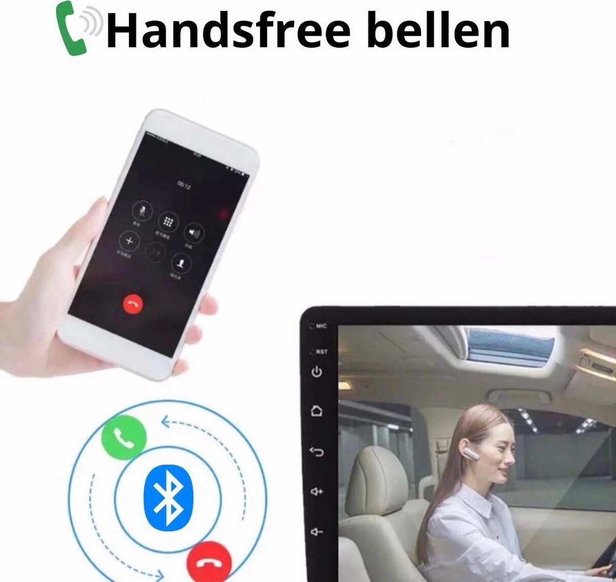 Universele Autoradio Met Bluetooth, USB & Youtube - Navigatie - Handsfree Radio Met Microfoon - Android Met Google Play -10.1inch HD Touchscreen - GRATIS Achteruitrijcamera 8 Universele Autoradio Met Bluetooth, USB & Youtube - Navigatie - Handsfree Radio Met Microfoon - Android Met Google Play -10.1inch HD Touchscreen - GRATIS Achteruitrijcamera - Afbeelding 6