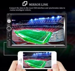 TechU™ Autoradio AT3 – 2 Din 7 Inch Touchscreen Monitor – Incl. Achteruitrijcamera – Bluetooth – Handsfree Bellen – FM Radio – USB – AUX – SD – Incl. Afstandsbediening En Stuurwielbediening -Auto-Onderdelenwinkel 1200x1138 11