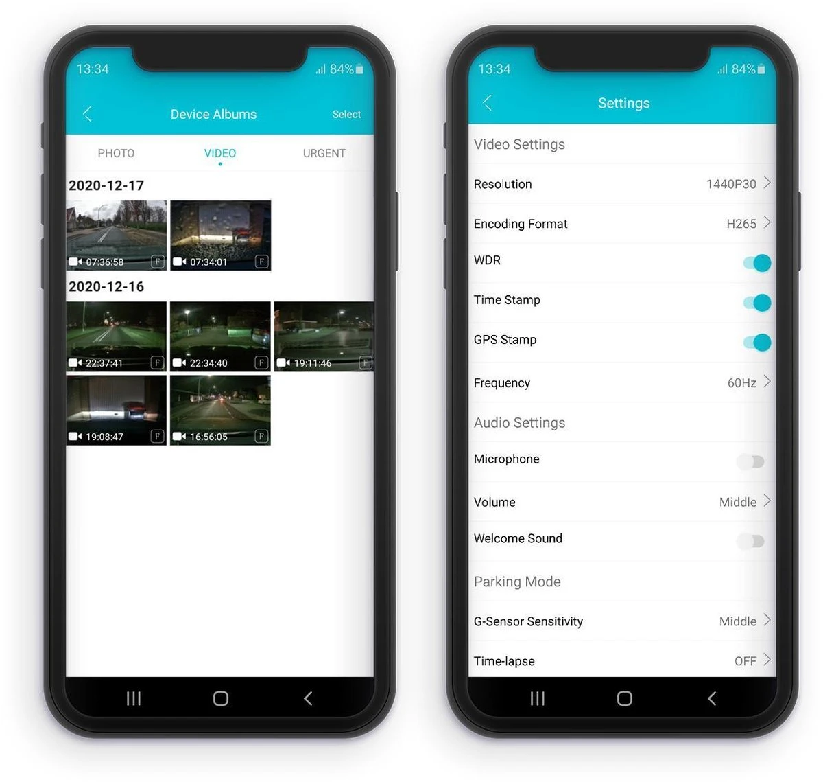 Nordväl DC102 2CH Dashcam 2K + GPS + WiFi + 64GB 6 Nordväl DC102 2CH Dashcam 2K + GPS + WiFi + 64GB - Afbeelding 4