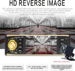 TechU™ Autoradio T92 – 1 Din Met Afstandsbediening & Stuurwielbediening – Goud Zwart – Bluetooth – AUX – USB – SD – FM Radio – Handsfree Bellen – Ingang Achteruitrijcamera -Auto-Onderdelenwinkel 1200x1144 9