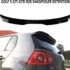 No Name VW Golf 5 GTI GTD GT R32 Dakspoiler Extention Lip Styling Dak Spoiler Hoogglans Zwart