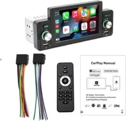 Merkloos YSM All In One Sound - Autoradio - 1Din - Touchscreen Scherm - 5 Inch - CarPlay - Android Auto - MirrorLink - Bluetooth - Handsfree - Usb -Auto-Onderdelenwinkel 1200x1149 5