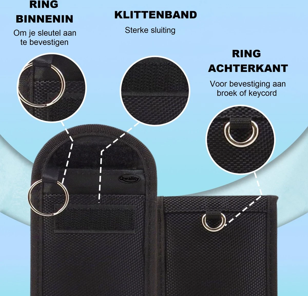 Faraday Kooi Hoesje (2 PACK) + 2X RFID Kaarthouders - Autosleutel RFID Antidiefstal - Keyless Entry Go Sleutel Etui - Qwality4u 6 Faraday Kooi Hoesje (2 PACK) + 2X RFID Kaarthouders - Autosleutel RFID Antidiefstal - Keyless Entry Go Sleutel Etui - Qwality4u - Afbeelding 4