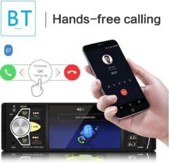 TechU™ T42 Autoradio 1 Din 4.1 Inch + Afstandsbediening En Stuurwiel Bediening – Bluetooth – USB – AUX – SD – FM Radio – Handsfree Bellen – Autoradio Met Scherm – Stembediening -Auto-Onderdelenwinkel 1200x1155 10