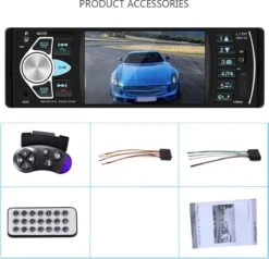 TechU™ T42 Autoradio 1 Din 4.1 Inch + Afstandsbediening En Stuurwiel Bediening – Bluetooth – USB – AUX – SD – FM Radio – Handsfree Bellen – Autoradio Met Scherm – Stembediening -Auto-Onderdelenwinkel 1200x1155 9