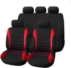 Stoelhoezenset 9 Delig Universeel Rood