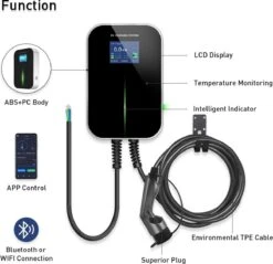 BESEN 11 KW | Fase 3 - 16A | 6 Meter Laadkabel Type 2 | Smartcharge Laadpaal | APP - WIFI - IOS - Android -Auto-Onderdelenwinkel 1200x1159 4