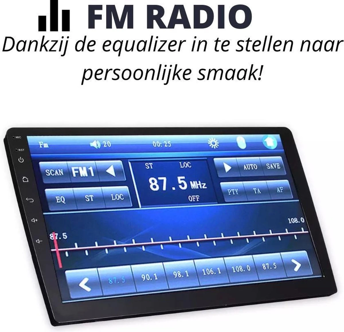 Universele Autoradio Met Bluetooth, USB & Youtube - Navigatie - Handsfree Radio Met Microfoon - Android Met Google Play -10.1inch HD Touchscreen - GRATIS Achteruitrijcamera 7 Universele Autoradio Met Bluetooth, USB & Youtube - Navigatie - Handsfree Radio Met Microfoon - Android Met Google Play -10.1inch HD Touchscreen - GRATIS Achteruitrijcamera - Afbeelding 5