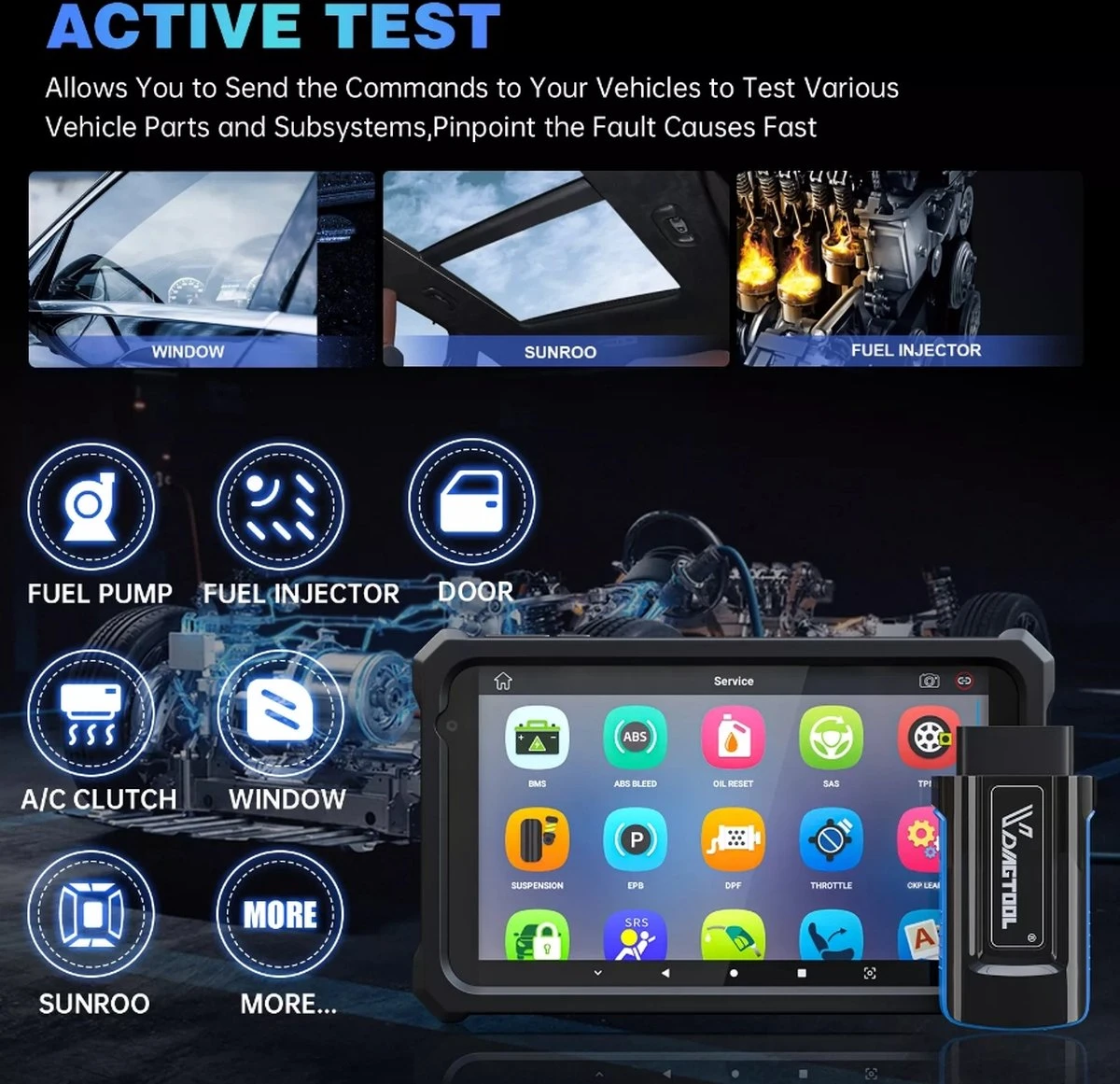 VDIAGTOOL VD900 Auto Diagnose Uitleesapparatuur Universeel WiFi OBD2 15 VDIAGTOOL VD900 Auto Diagnose Uitleesapparatuur Universeel WiFi OBD2 - Afbeelding 13