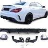 No Name Mercedes CLA C117 AMG Look Uitlaten Met Sport Diffuser Zwart Uitlaat Sierstuk CLA180 CLA200 CLA250 -Auto-Onderdelenwinkel 1200x1164 7