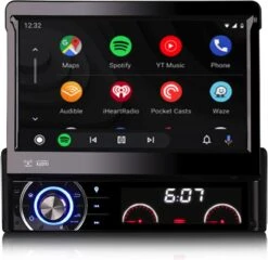 1 Din Autoradio Klapscherm | CarPlay & Android Auto