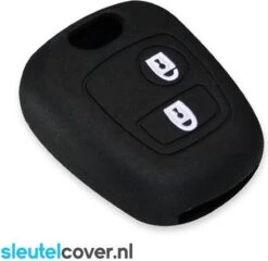 Citroën SleutelCover - Zwart / Silicone Sleutelhoesje / Beschermhoesje Autosleutel