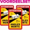 Dode Hoek Sticker Camper - Voordeelset Van 3 Stuks - 17 X 25 Cm - Waarschuwing - Attention Angles Morts -Auto-Onderdelenwinkel 1200x1167 10