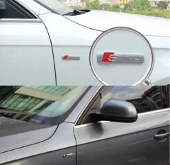 Audi S-Line | Sticker Embleem Logo | 2 Stuks L+R | Mat Zwart Rood | Voorscherm Zijkant Links Rechts | Auto Accessoires -Auto-Onderdelenwinkel 1200x1168 8