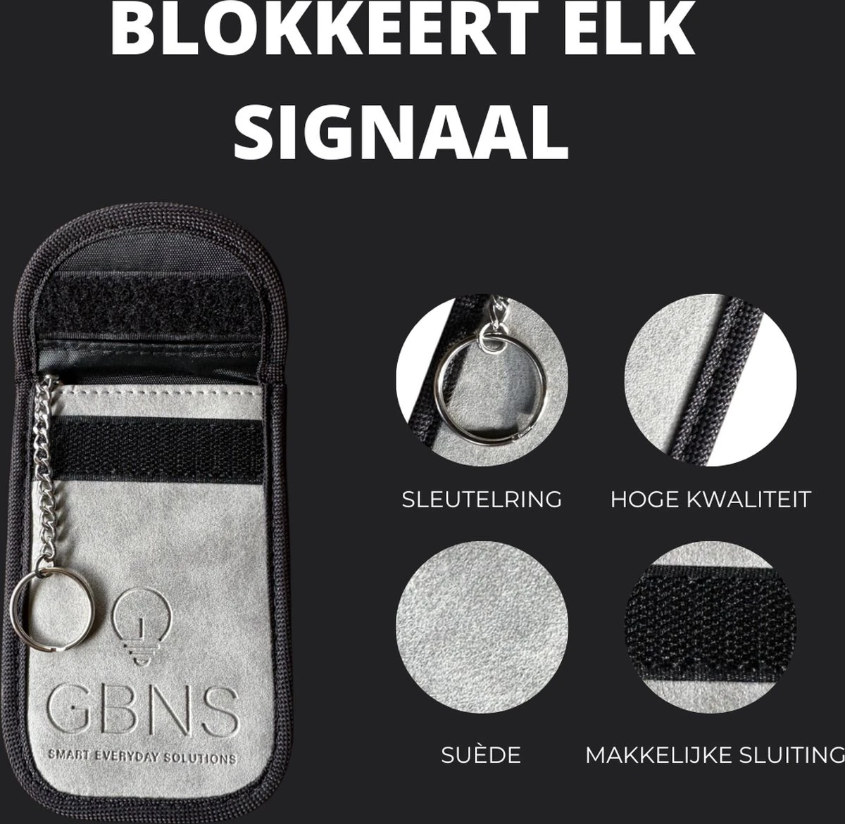 RFID Beschermhoes - Faraday - Keyless Entry Beschermhoes - Faraday Hoes - Anti Diefstal Etui - Autosleutel - Signaal Blocker - Grijs 4 RFID Beschermhoes - Faraday - Keyless Entry Beschermhoes - Faraday Hoes - Anti Diefstal Etui - Autosleutel - Signaal Blocker - Grijs - Afbeelding 2