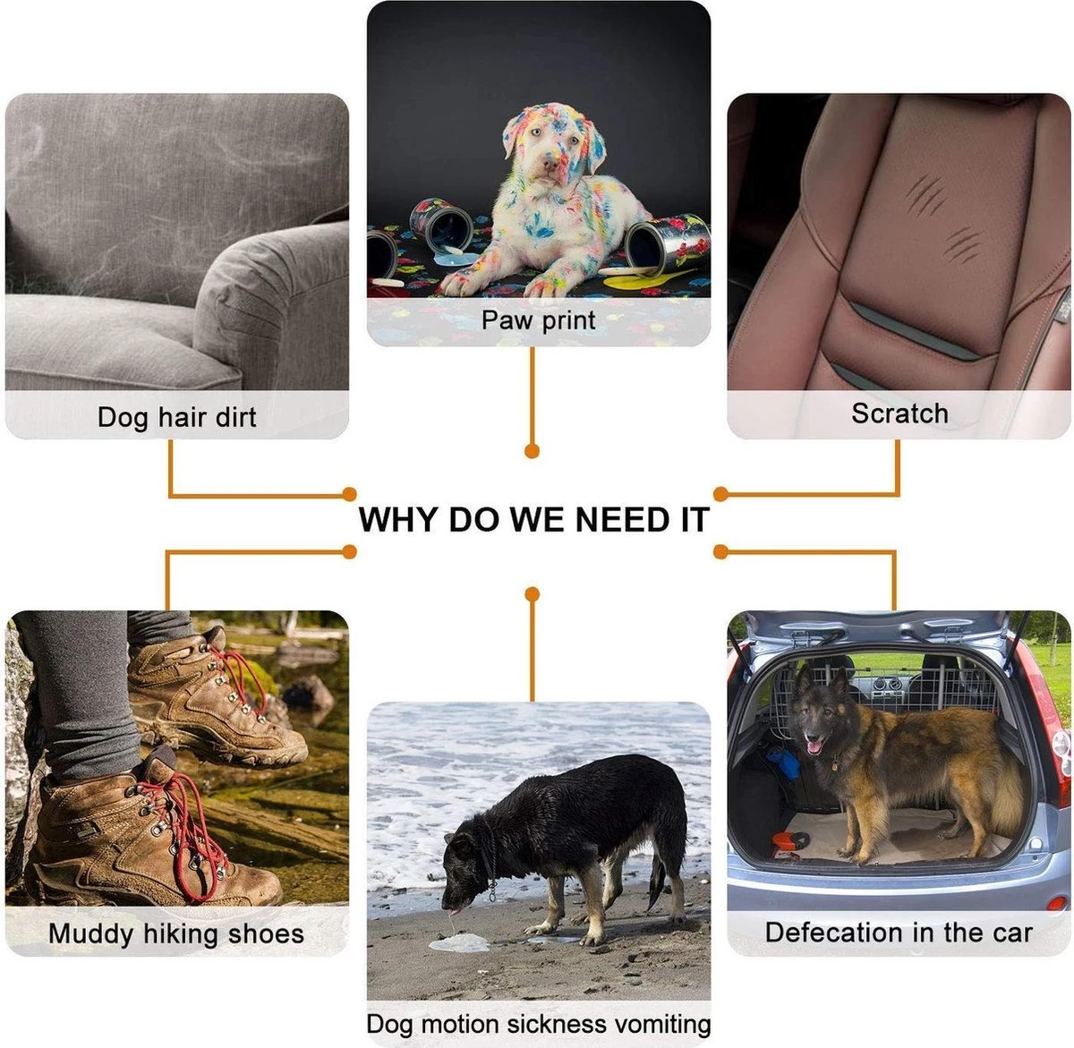 Merkloos Luxe Hondendeken Auto - Kofferbak Doek - Seat Cover - Huisdieren Accessoire - Deken Voor Auto 6 Merkloos Luxe Hondendeken Auto - Kofferbak Doek - Seat Cover - Huisdieren Accessoire - Deken Voor Auto - Afbeelding 4