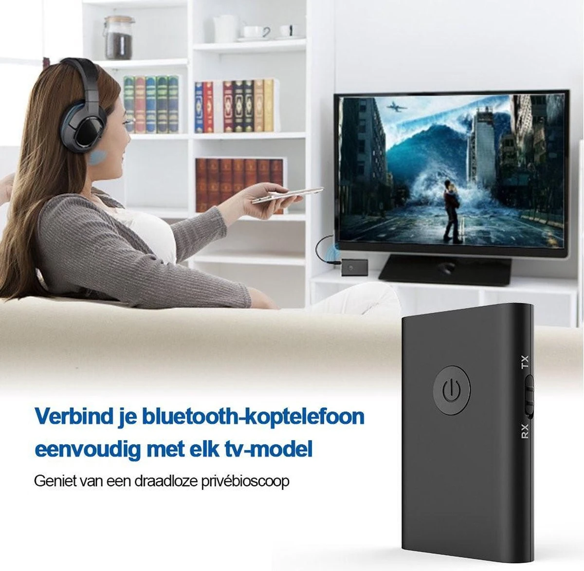 PowerLocus Transmitter Bluetooth En Receiver APTX Codec Voor TV,PS4,Xbox 8 PowerLocus Transmitter Bluetooth En Receiver APTX Codec Voor TV,PS4,Xbox - Afbeelding 6