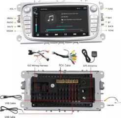 Ford Autoradio Navigatie Zilver | Android 9.1 | Mondeo Focus S-max 17 Ford Autoradio Navigatie Zilver | Android 9.1 | Mondeo Focus S-max -Auto-Onderdelenwinkel 1200x1173 12