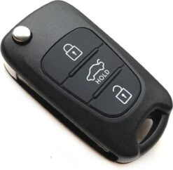 Merkloos Hyundai Klapsleutel - KIA Klapsleutel - Sleutelcover - Sleutel Behuizing - Sleutelbehuizing - Zwart - 3-knops - Handig -Auto-Onderdelenwinkel 1200x1174 6
