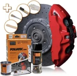 Foliatec Remklauwlakset - Racing Rosso - 3 Co - FT 2160