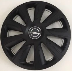 Wieldoppen Opel 16 Inch / Zwart / Set Van 4 Wieldoppen