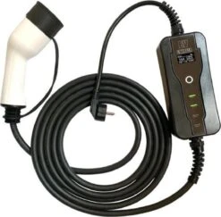 Merkloos Mobiele Thuislader Type 2 Mennekes Vanaf Stopcontact EU - 16A - Fase 1 | Instelbaar 8/10/13/16A