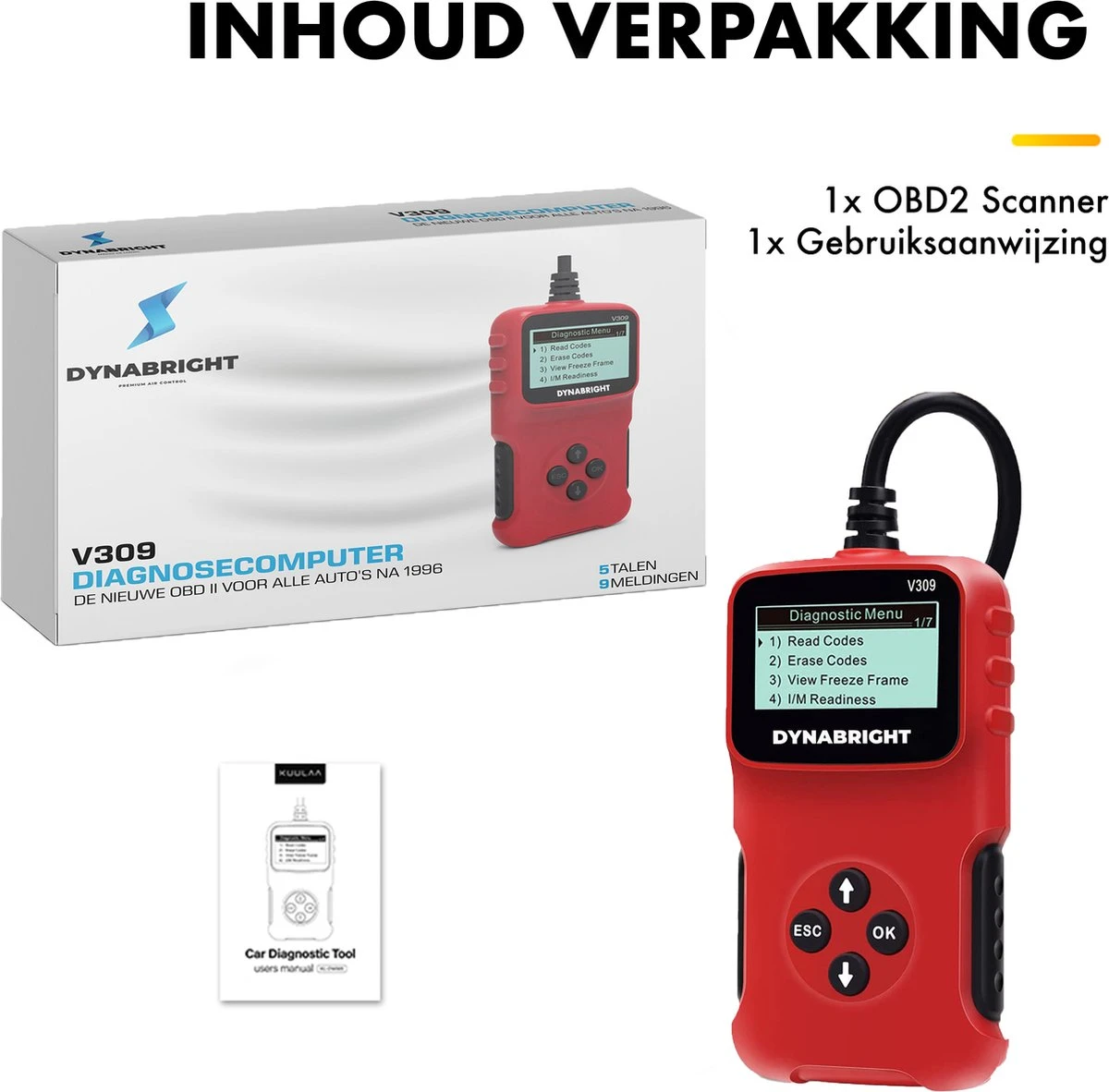 DynaBright - OBD2 Scanner Voor Auto - Uitleesapparatuur Auto - Storing Zoeken - Diagnosecomputer - OBD2 - Uitleesapparatuur - OBD 7 DynaBright - OBD2 Scanner Voor Auto - Uitleesapparatuur Auto - Storing Zoeken - Diagnosecomputer - OBD2 - Uitleesapparatuur - OBD - Afbeelding 6