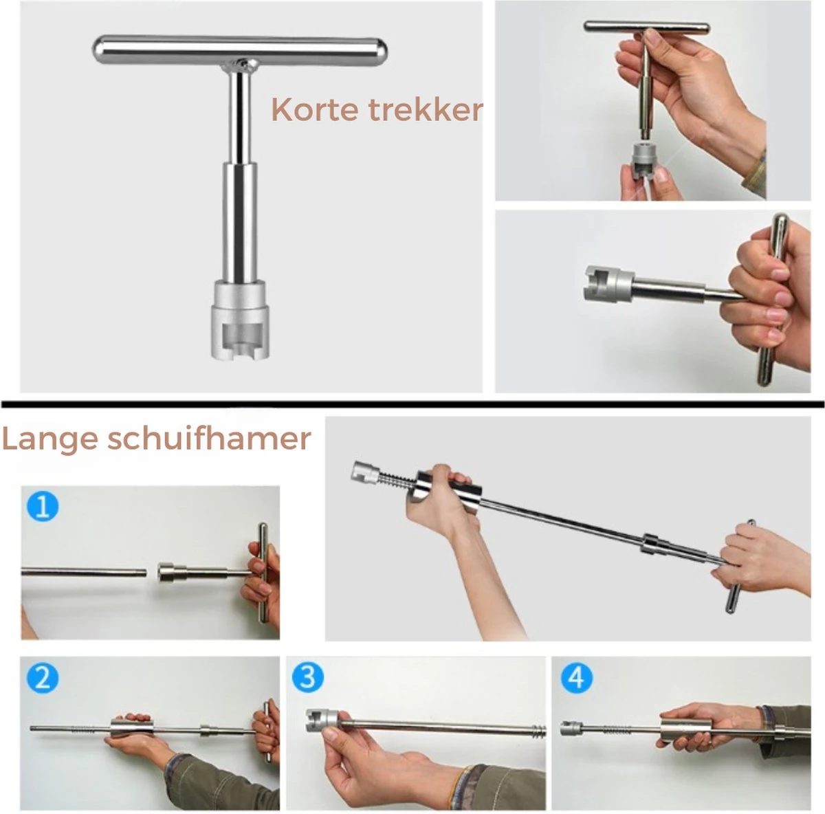 PDR® Uitdeukset - Deukentrekker - Uitdeukset Auto Zonder/Met Spuiten - 62 Delige Set - Inclusief Gratis Gereedschapstas 8 PDR® Uitdeukset - Deukentrekker - Uitdeukset Auto Zonder/Met Spuiten - 62 Delige Set - Inclusief Gratis Gereedschapstas - Afbeelding 6