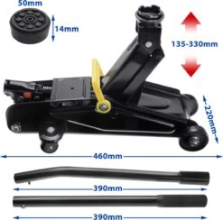 Deuba Hydraulische Autokrik - 2 Ton Draagvermogen - Grijs -Auto-Onderdelenwinkel 1200x1185 7