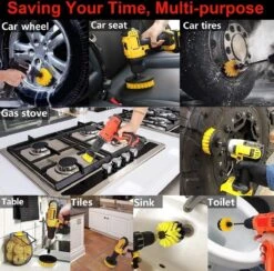 TLVX Auto Schoonmaak Set Compleet | Autoreiniging Set | Auto Borstel Set | Velgen Schoonmaak | Auto Velgen Reinigen | Gedetailleerde Reiniging Set Auto Interieur, Exterieur, Motor, Ventilatiesleuven, Dashboard, Embleem, Velgen, Autoranden | 17stuks -Auto-Onderdelenwinkel 1200x1187